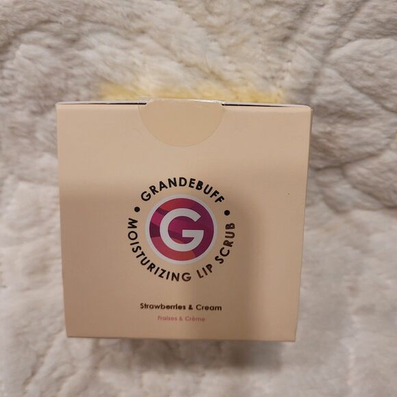 Grande Cosmetics GrandeBUFF Moisturizing Lip Scrub Strawberries Cream New Fresh - Picture 5 of 12